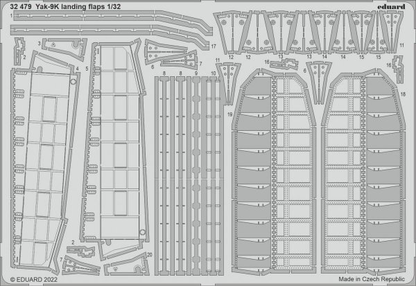 Eduard 32479 Yak-9K landing flaps ICM 1/32
