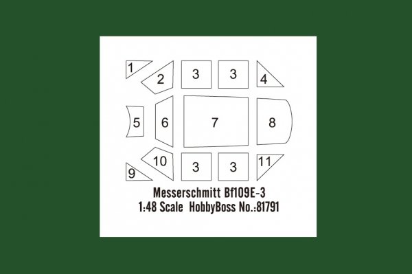 Hobby Boss 81791 Messerschmitt Bf109E-3 1/48
