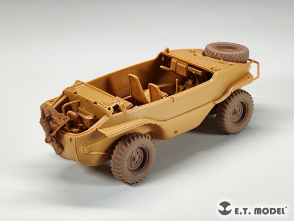 E.T. Model P35-136 WWII German Schwimmwagen Type166 Sagged wheels Wide For TAMIYA Kit 1/35