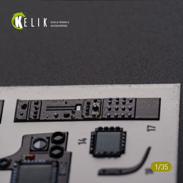 KELIK K35026 AH-64D Apache interior 3D decals for Meng kit 1/35