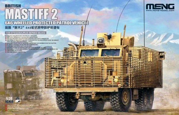 Meng Model SS-012 British Mastiff 2 6x6 Wheeled Protected Patrol Vehicle 1/35