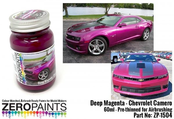 Zero Paints ZP-1504 Deep Magenta Metallic - Chevrolet Camero Paint 60ml