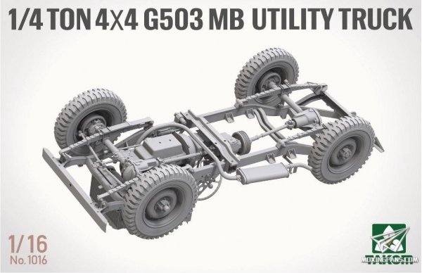 Takom 1016 1/4 ton 4×4 G503 MB Utility Truck ( Jeep Willys ) 1/16