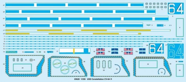 Trumpeter 05620 USS Constellation CV-64 1/350