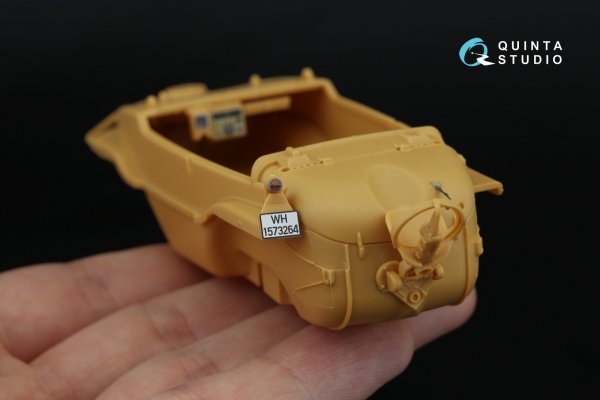 Quinta Studio QDS-35146 Schwimmwagen Type 166 3D-Printed &amp; coloured Interior on decal paper (Hero) (Small version) 1/35