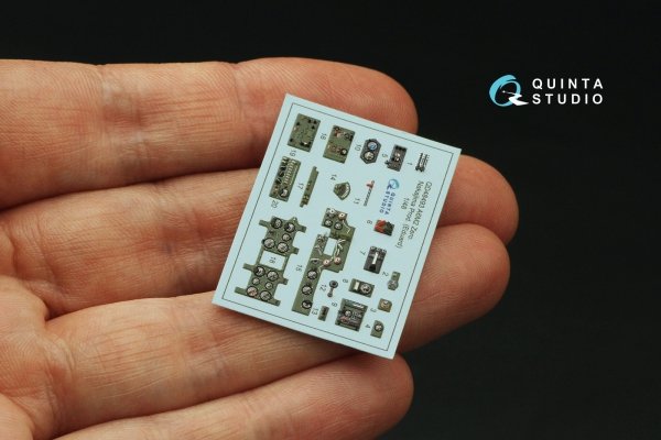 Quinta Studio QD48493 A6M2 Zero Nakajima Production 3D-Printed coloured Interior on decal paper (Eduard) 1/48