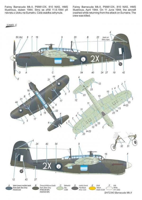 Special Hobby 72343 Fairey Barracuda Mk. II Pacific Fleet 1/72
