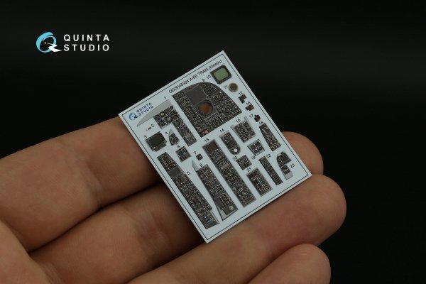 Quinta Studio QDS-48394 A-6E TRAM 3D-Printed &amp; coloured Interior on decal paper (Kinetic) (Small version) 1/48