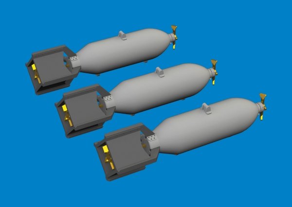 Eduard 6481083 P-40 100lb M30 US bombs PRINT EDUARD 1/48