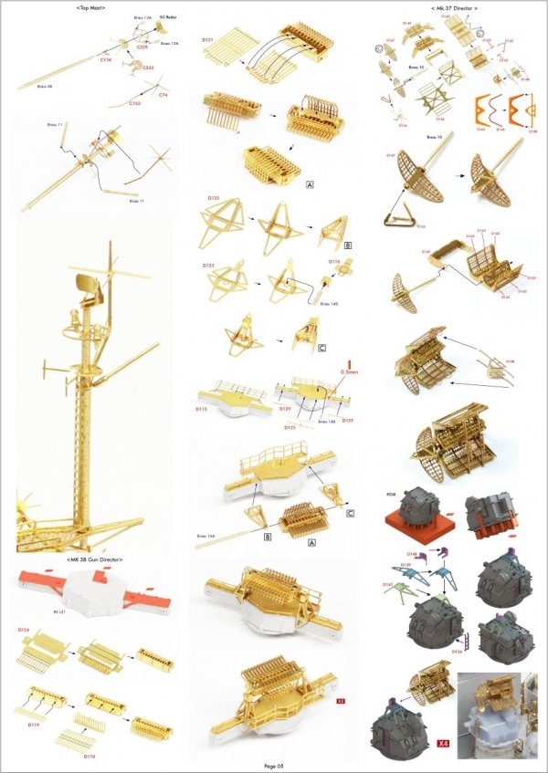 Pontos 37034FN USS BB-63 Missouri 1945 &quot;Advanced&quot; Detail Up Set for Hobbyboss Kit (Teak Tone wooden deck) 1/350
