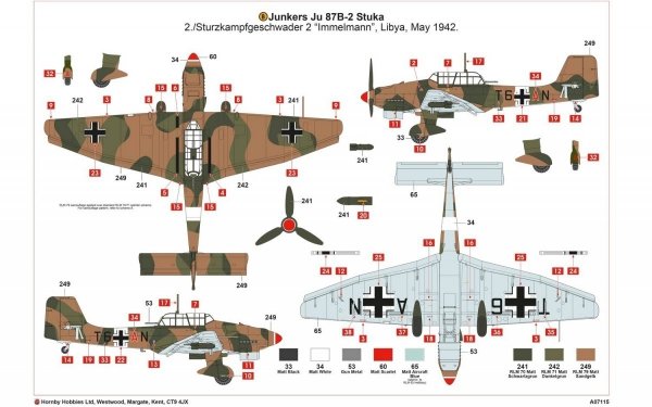Airfix 07115 Junkers Ju87R-2/B-2 Stuka 1/48
