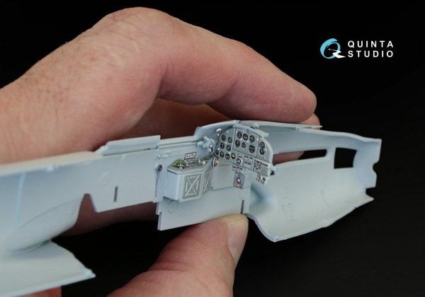 Quinta Studio QD48072 Il-2 Single seat 3D-Printed &amp; coloured Interior on decal paper (for kit) 1/48