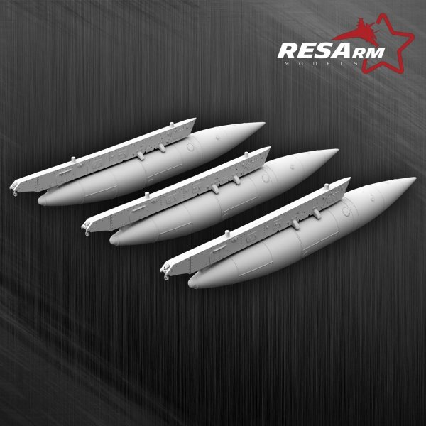 RESARM 48-06025 Dassault RAFALE 1250 L - fuel tanks (3D resin printing) 1/48