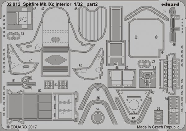 Eduard 32912 Spitfire Mk. IXc interior REVELL 1/32