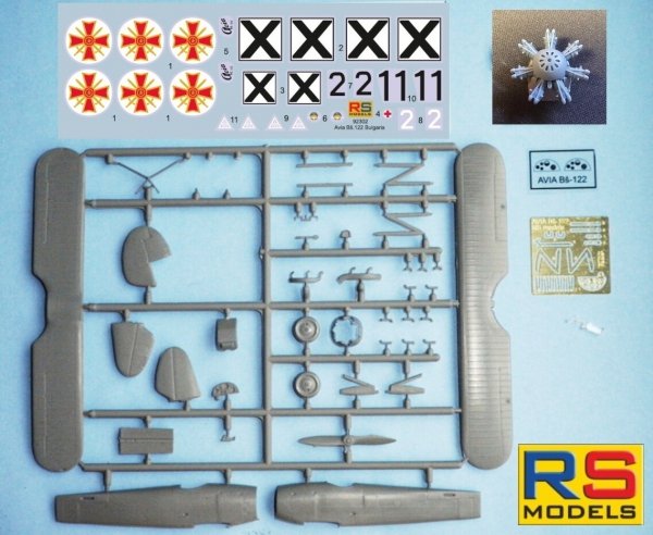 RS Models 92302 Avia Bs.122 Bulgarian Trainer from WWII 1/72