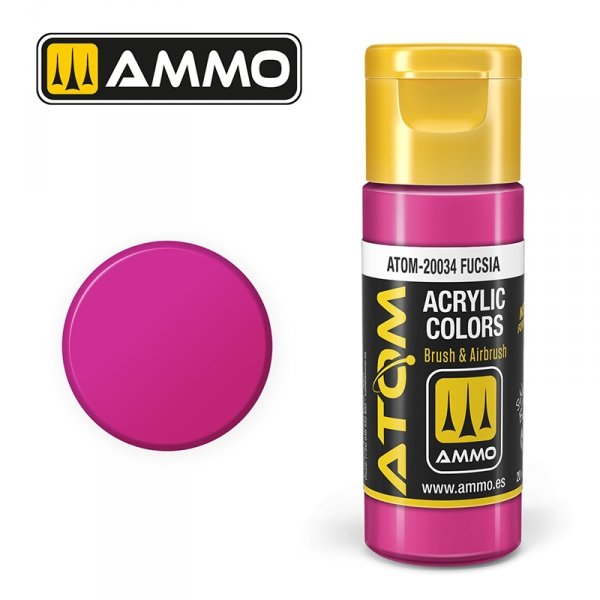 AMMO of Mig Jimenez 20034 ATOM COLOR Fucsia 20ml