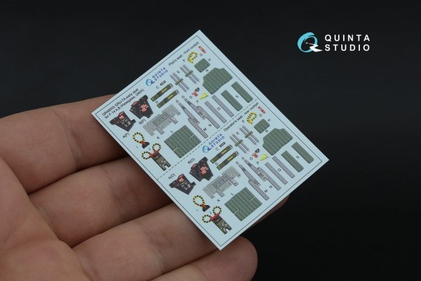Quinta Studio QR+48093 GRU-7A early, 2 ejection seats for F-14 A (Hasegawa, GWH) 1/48