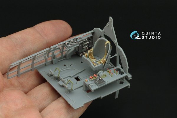 Quinta Studio QD32240 Mitsubishi J2M3 Raiden 3D-Printed &amp; coloured Interior on decal paper (Zoukei Mura) 1/32