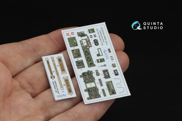 Quinta Studio QD35084 A6M2 Zero (Nakajima Prod.) 3D-Printed &amp; coloured Interior on decal paper (Border Model) 1/35