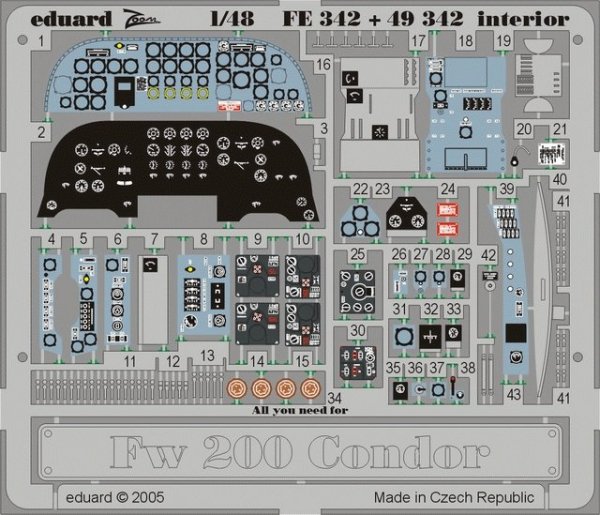 Eduard FE342 Fw 200 Condor interior 1/48 Trumpeter