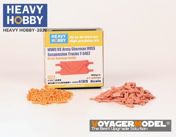 Heavy Hobby PT35058 WWII US Army Sherman VVSS Suspension Tracks T-54E2 1/35