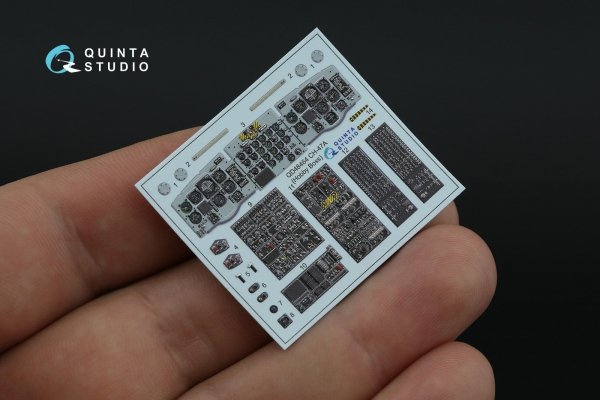 Quinta Studio QD48464 CH-47A 3D-Printed coloured Interior on decal paper (HobbyBoss) 1/48