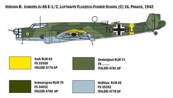 Italeri 1391 JU 86 E1/E2 1:72
