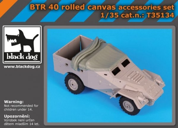 Black Dog T35134 BTR 40 rolled canvas 1/35