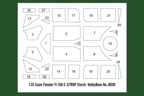 Hobby Boss 80181 Fieseler Fi-156 C-3/TROP Storch 1/35