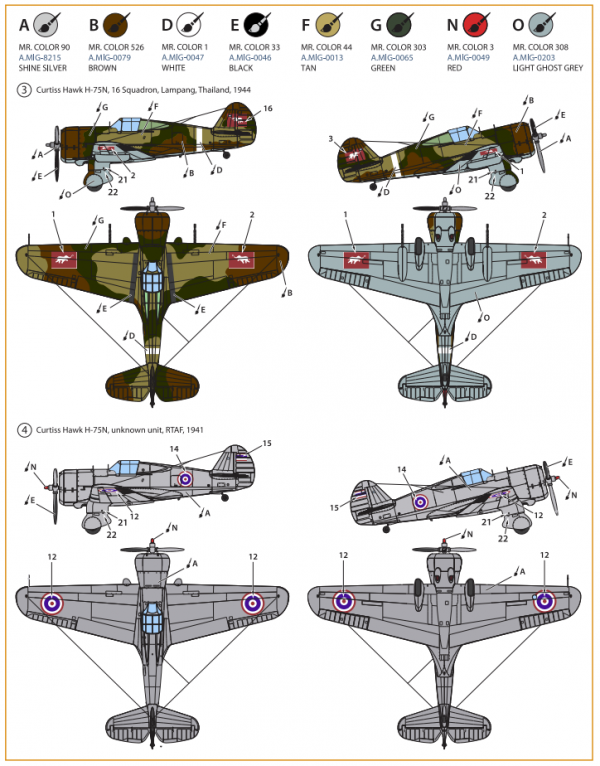 Clear Prop! CP72022 H-75N Hawk STARTER KIT 1/72