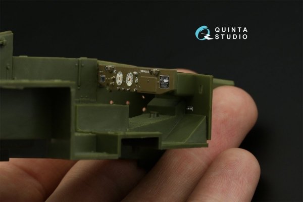 Quinta Studio QD35088 M3A1 Scout 3D-Printed &amp; coloured Interior on decal paper (Zvezda) 1/35
