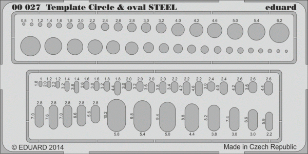 Eduard 00027 Circle &amp; oval STEEL