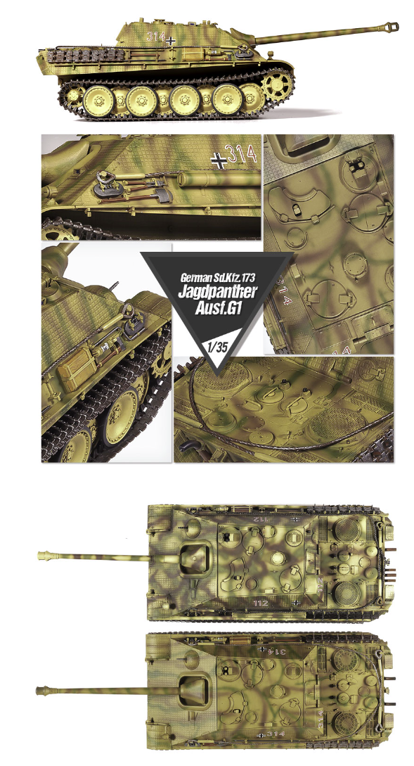 Academy 13539 German Sd.Kfz. 173 Jagdpanther Ausf.G1 1/35