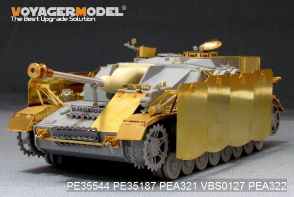 Voyager Model PEA321 WWII German StuG.IV Pivot-Mounting Swinging Type Hull Side Armour Skirts (For DRAGON) 1/35