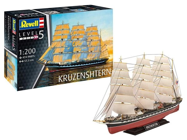 Revell 05159 Russian Barque Kruzenshtern 1/200