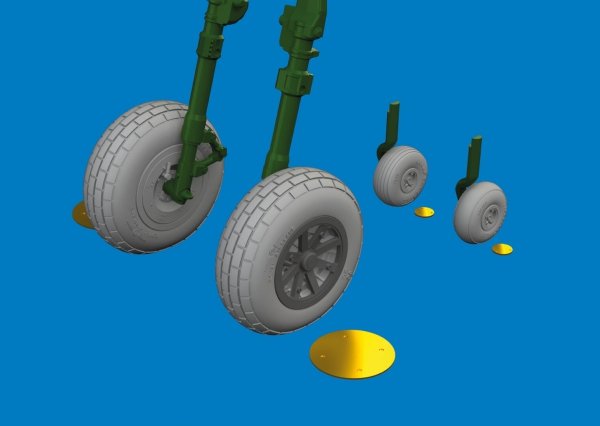 Eduard 6481059 P-40E wheels block tread Eduard 1/48