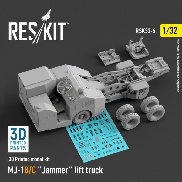 RESKIT RSK32-0006 MJ-1B/C "Jammer" lift truck  (3D Printed model kit) (1/32)