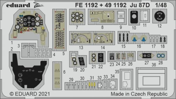Eduard FE1192 Ju 87D HASEGAWA / HOBBY 2000 1/48