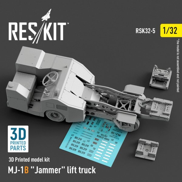 RESKIT RSK32-0005 MJ-1B "Jammer" lift truck (3D Printed model kit) (1/32)