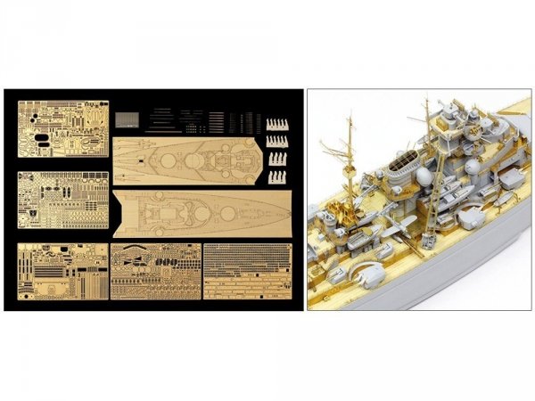 Tamiya 25181 Bismarck1941- Detail Up &amp; PE Parts Set 1:350