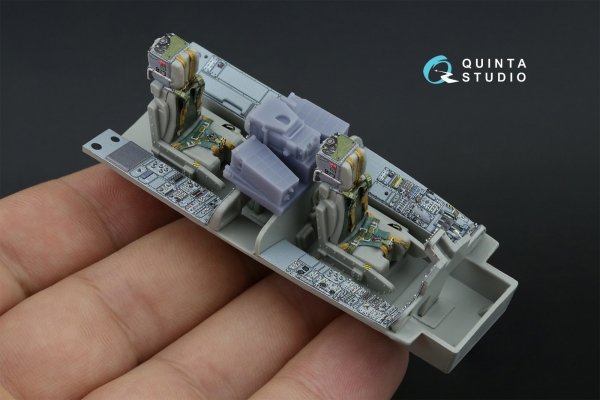 Quinta Studio QD+48519 Tornado ECR 3D-Printed coloured Interior on decal paper (Italeri) (with 3D-printed resin parts) 1/48