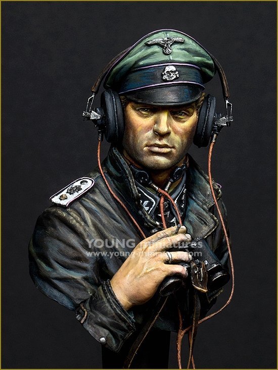 Young Miniatures YM1876 SS Panzer Commander Normandie 1944 1/10