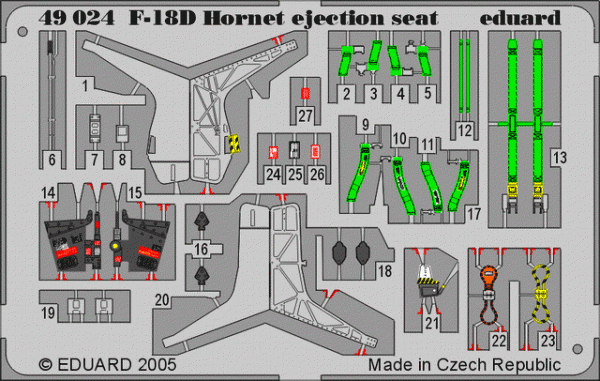 Eduard 49024 F-18D ejection seat 1/48 Hasegawa