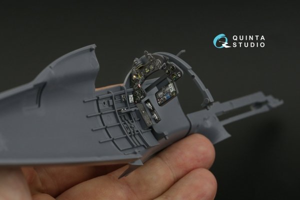 Quinta Studio QD32202 Macchi MC.202 Folgore Late 3D-Printed &amp; coloured Interior on decal paper (Italeri) 1/32