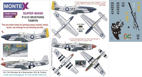 Montex K32260 P-51D MUSTANG 1/32