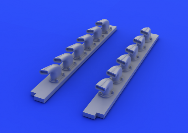 Eduard 632020 Bf 109G-6 exhaust stacks 1/32 (Revell)