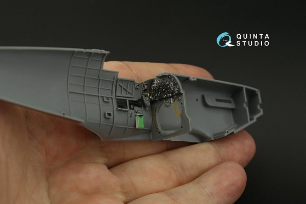 Quinta Studio QD48136 Spitfire Mk.V 3D-Printed &amp; coloured Interior on decal paper (Tamiya) 1/48