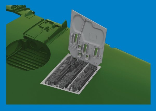 Eduard 6481075 P-40E gun bays PRINT EDUARD 1/48
