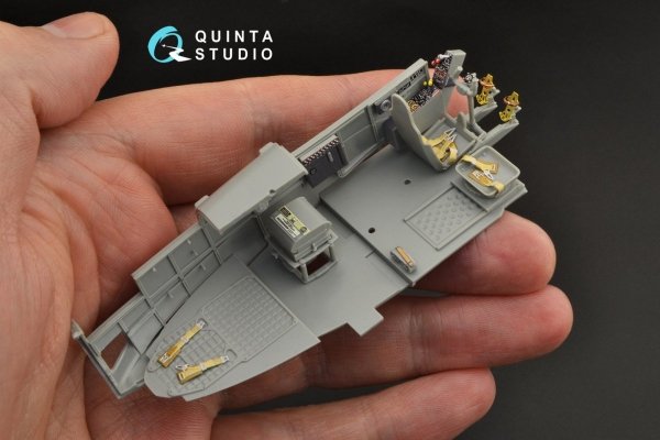 Quinta Studio QD48275 Fw 189A 3D-Printed &amp; coloured Interior on decal paper (GWH) 1/48