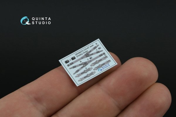 Quinta Studio QD48465 CH-47D 3D-Printed coloured Interior on decal paper (HobbyBoss) 1/48